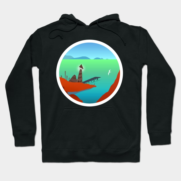 Lighthouse Hoodie by Apgar Arts